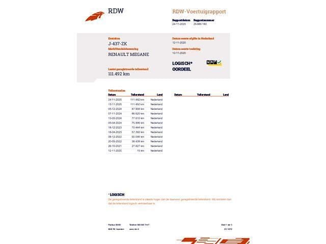 Occasion Renault Mégane IV Intens 140 PK (102 kW) 2020 Wit Hatchback