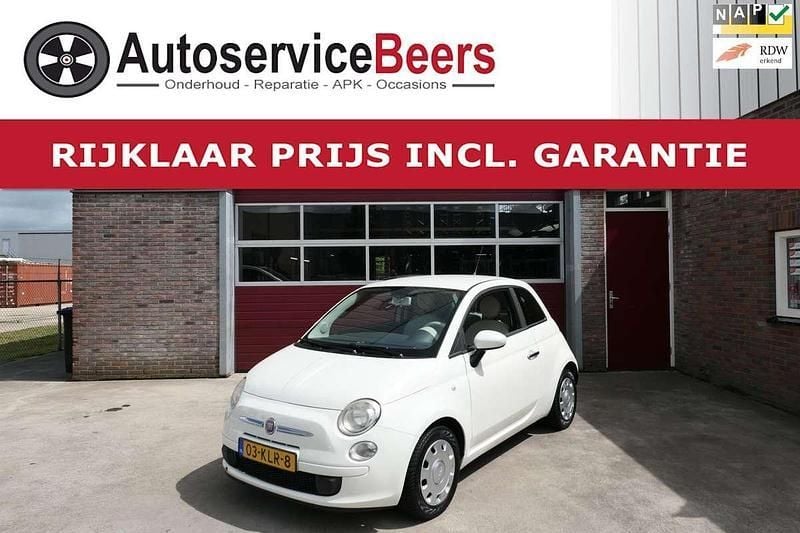 Wit Gebruikt 2010 Fiat 500 Pop Hatchback | € 3.750 (Goede deal) - Afbeelding 1/4