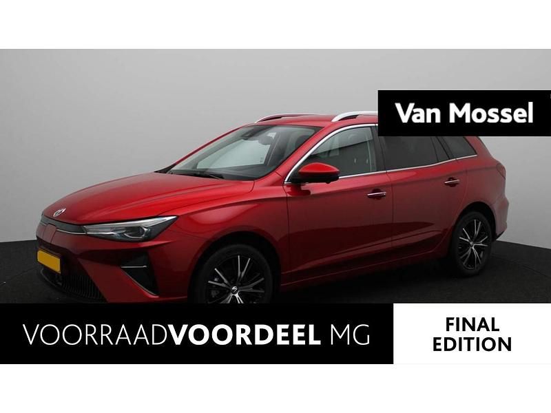 Rood Nieuw 2025 MG MG5 EV Luxury Stationwagen | € 24.495 - Afbeelding 1/1
