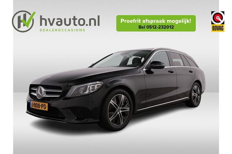 Zwart Gebruikt 2020 Mercedes C200 Business Stationwagen | € 31.945 - Afbeelding 1/4