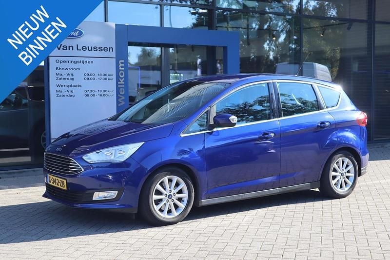 Blauw Gebruikt 2017 Ford C-MAX Titanium MPV | € 11.740 (Eerlijke prijs) - Afbeelding 1/4