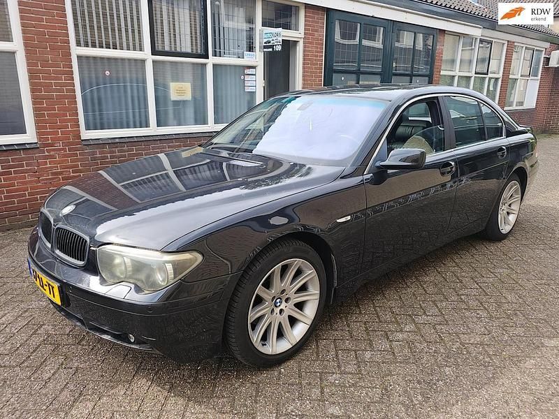 Zwart Gebruikt 2003 BMW 735 Executive Sedan | € 5.950 - Afbeelding 1/4