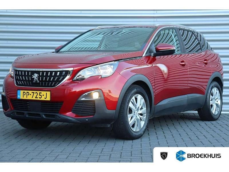 Rood Gebruikt 2017 Peugeot 3008 Allure SUV | € 14.400 (Eerlijke prijs) - Afbeelding 1/4