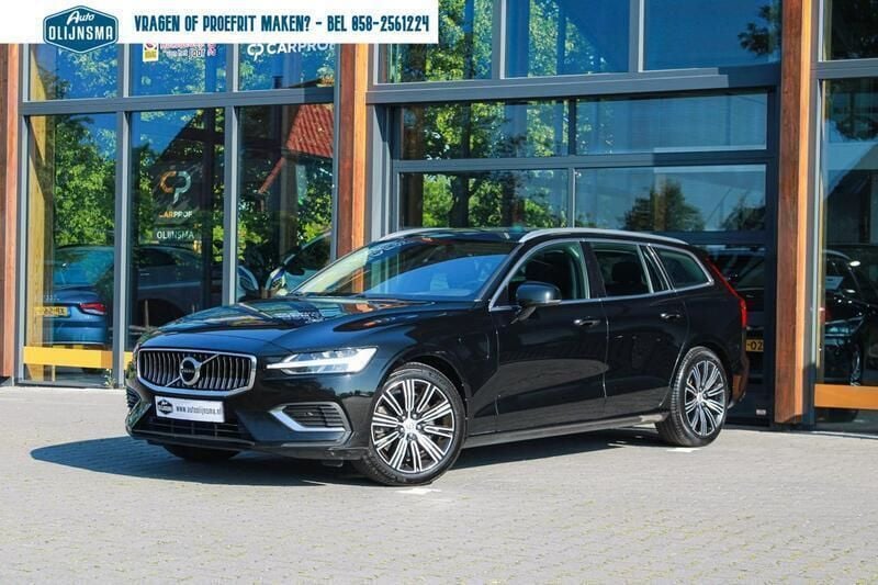 Zwart Gebruikt 2021 Volvo V60 Inscription Stationwagen | € 29.994 (Eerlijke prijs) - Afbeelding 1/3