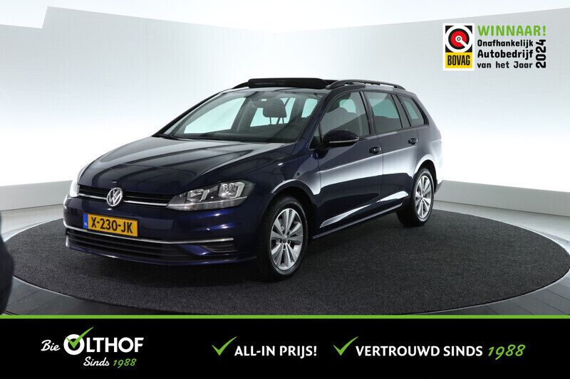 Blauw, metallic lak Gebruikt 2020 VW Golf VII Comfortline Stationwagen | € 18.000 (Eerlijke prijs) - Afbeelding 1/4