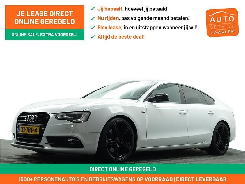 Wit metallic Occasion 2012 Audi A5 Sportback S-Line Hatchback | € 12.900 (Duur) - Afbeelding 1/4