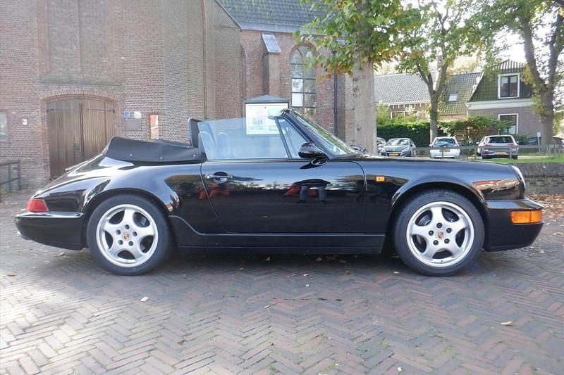 Zwart Gebruikt 1991 Porsche 911 Carrera Cabriolet Cabriolet | € 67.500 - Afbeelding 1/4