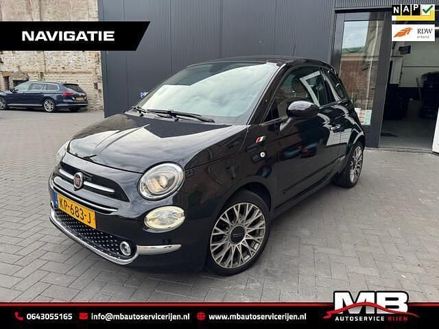 Zwart Gebruikt 2016 Fiat 500 Lounge Hatchback | € 8.950 (Eerlijke prijs) - Afbeelding 1/4
