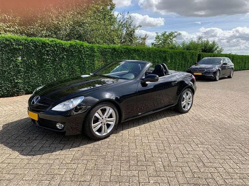 Zwart Gebruikt 2008 Mercedes SLK280 Prestige Cabriolet | € 17.950 (Eerlijke prijs) - Afbeelding 1/4