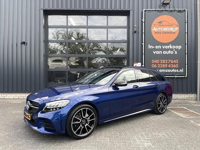 Blauw Gebruikt 2020 Mercedes C180 AMG Stationwagen | € 27.950 (Iets duurder) - Afbeelding 1/4