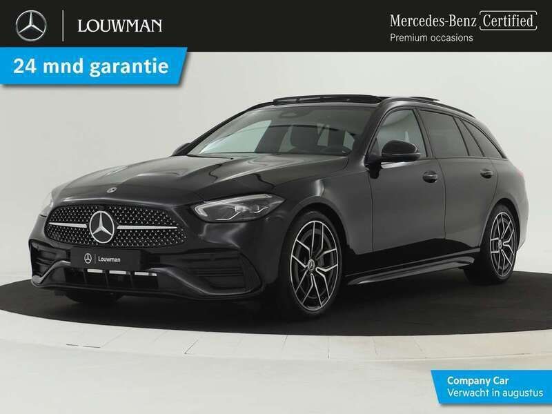 Zwart Gebruikt 2024 Mercedes C180 AMG line Stationwagen | € 49.945 (Duur) - Afbeelding 1/4
