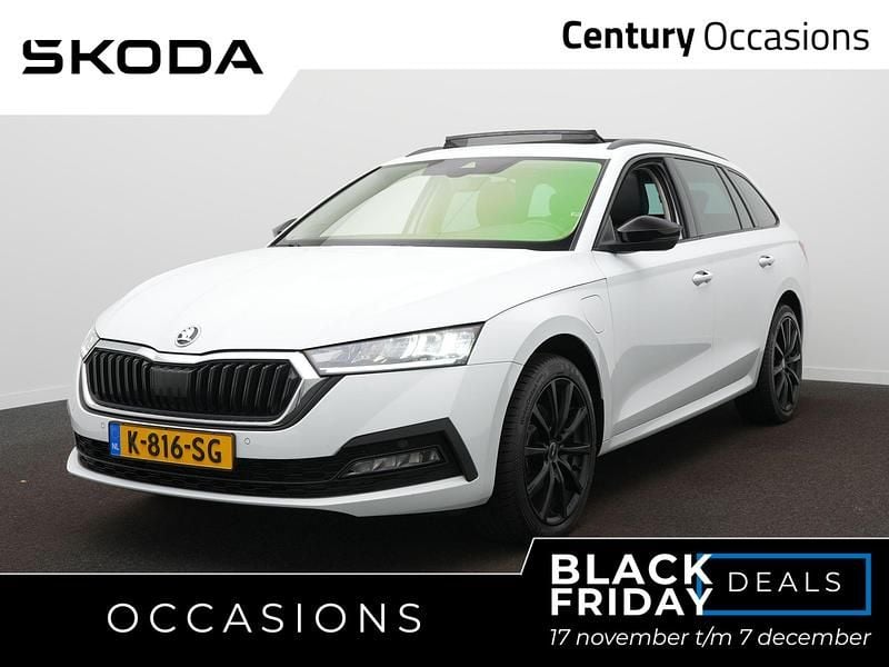 Wit Gebruikt 2021 Skoda Octavia Business Line Stationwagen | € 22.395 (Super prijs) - Afbeelding 1/4