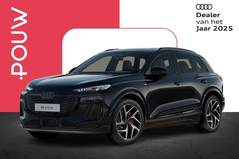 Zwart Nieuw 2025 Audi Q6 e-tron S-Line SUV | € 84.850 (Eerlijke prijs) - Afbeelding 1/4