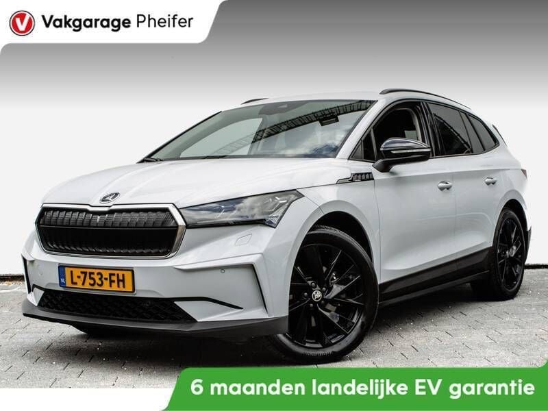 Wit, metallic lak Gebruikt 2021 Skoda Enyaq iV First Edition SUV | € 23.850 (Eerlijke prijs) - Afbeelding 1/3