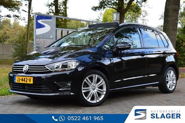 Zwart Gebruikt 2014 VW Golf Sportsvan Highline MPV | € 14.950 (Duur) - Afbeelding 1/4