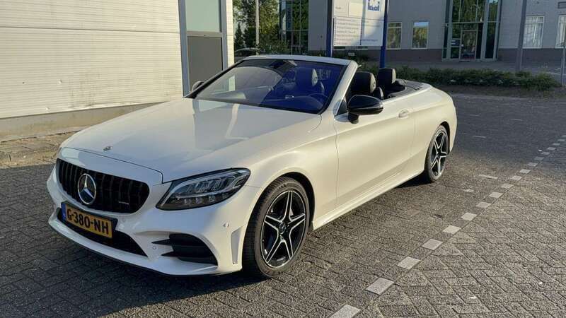 Wit Gebruikt 2018 Mercedes C63S AMG AMG line Cabriolet | € 27.500 - Afbeelding 1/4