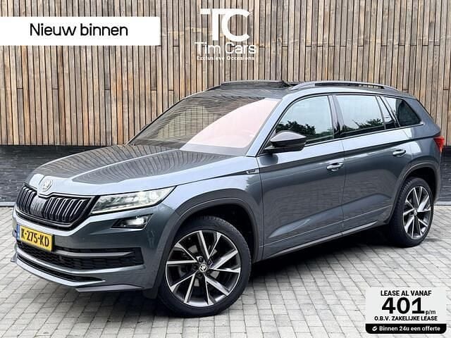 Grijs Gebruikt 2021 Skoda Kodiaq SportLine SUV | € 28.450 (Goede deal) - Afbeelding 1/4