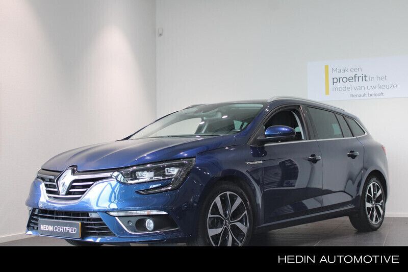 Kosmosblauw rpr Gebruikt 2018 Renault Mégane GrandTour Bose Edition Stationwagen | € 18.450 (Iets duurder) - Afbeelding 1/4