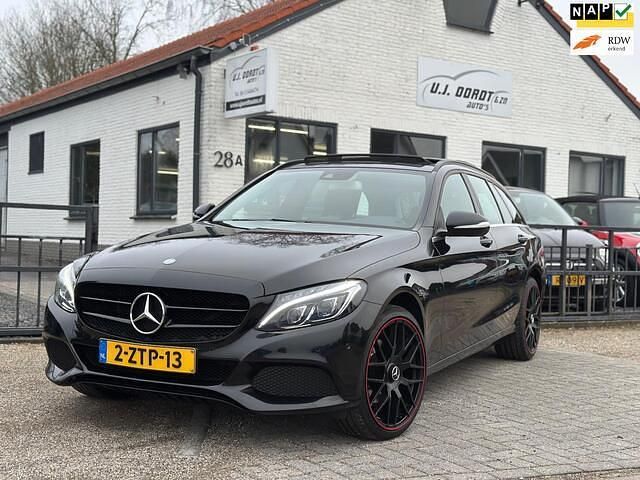 Zwart Occasion 2015 Mercedes C200 AMG Stationwagen | € 10.950 (Eerlijke prijs) - Afbeelding 1/4
