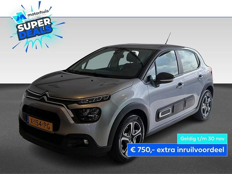 Grijs Gebruikt 2023 Citroën C3 PureTech Hatchback | € 15.945 (Eerlijke prijs) - Afbeelding 1/4