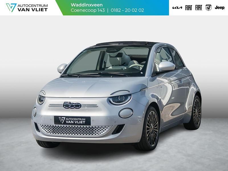 Blauw Nieuw 2025 Fiat 500e La Prima Cabriolet | € 39.690 (Iets duurder) - Afbeelding 1/4
