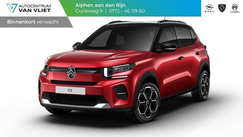 Rood Nieuw 2025 Citroën C3 Hatchback | € 26.830 (Eerlijke prijs) - Afbeelding 1/4