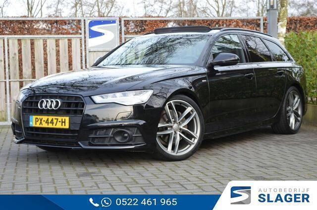 Zwart Gebruikt 2017 Audi A6 S-Line Stationwagen | € 28.950 (Iets duurder) - Afbeelding 1/4