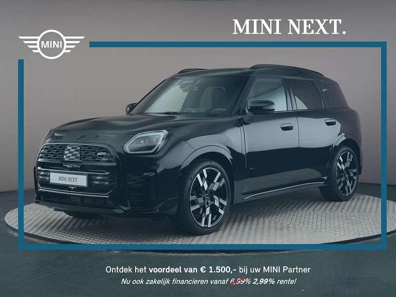 Zwart Nieuw 2025 Mini John Cooper Works Countryman SUV | € 56.500 (Super prijs) - Afbeelding 1/4