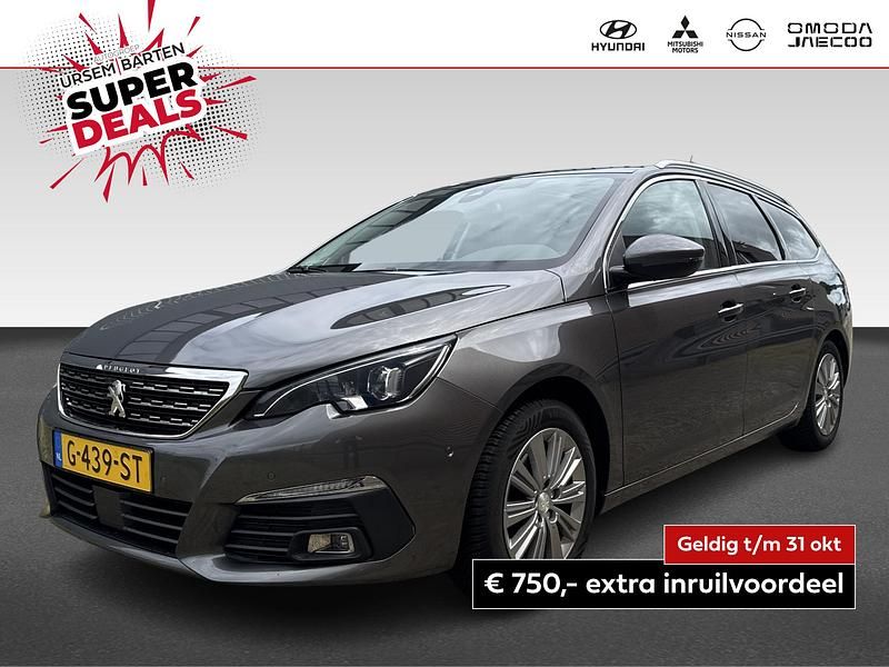 Grijs Gebruikt 2019 Peugeot 308 Allure Stationwagen | € 14.230 (Iets duurder) - Afbeelding 1/4