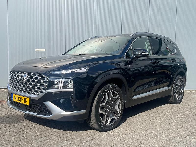 Zwart Gebruikt 2021 Hyundai Santa Fe Premium SUV | € 37.900 (Eerlijke prijs) - Afbeelding 1/4