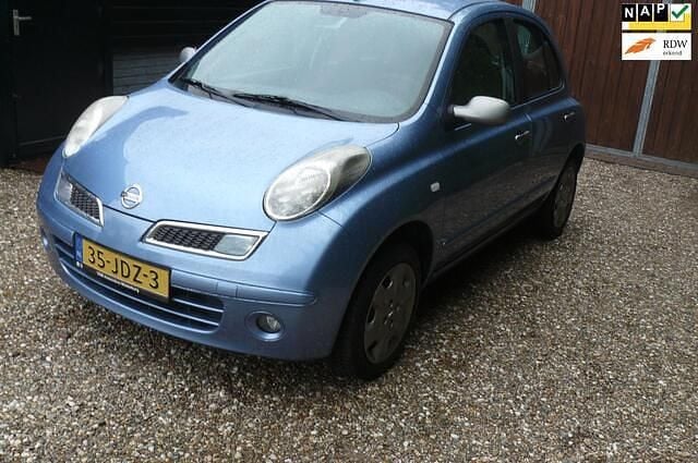 Blauw Gebruikt 2009 Nissan Micra Acenta Hatchback | € 1.950 (Eerlijke prijs) - Afbeelding 1/4