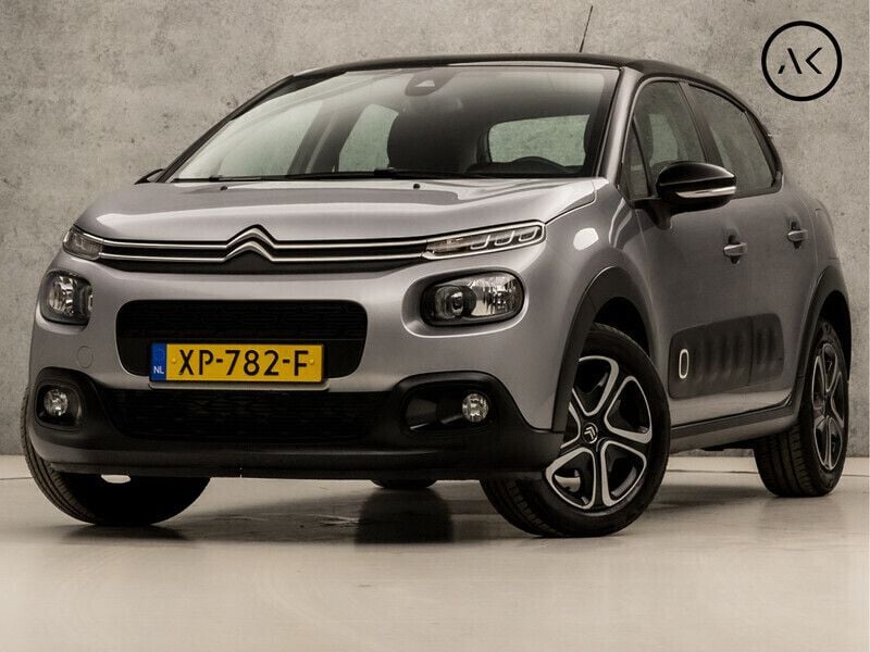 Grijs Gebruikt 2019 Citroën C3 PureTech Hatchback | € 9.945 (Eerlijke prijs) - Afbeelding 1/4