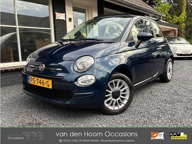 Blauw Gebruikt 2017 Fiat 500 Cabriolet | € 9.850 (Goede deal) - Afbeelding 1/3