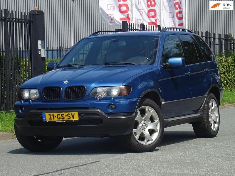 Blauw, metallic lak Occasion 2001 BMW X5 Executive SUV | € 3.999 (Iets duurder) - Afbeelding 1/4