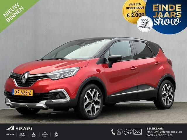 Twotone rouge flamme / noir e Occasion 2018 Renault Captur Intens SUV | € 12.435 (Eerlijke prijs) - Afbeelding 1/4