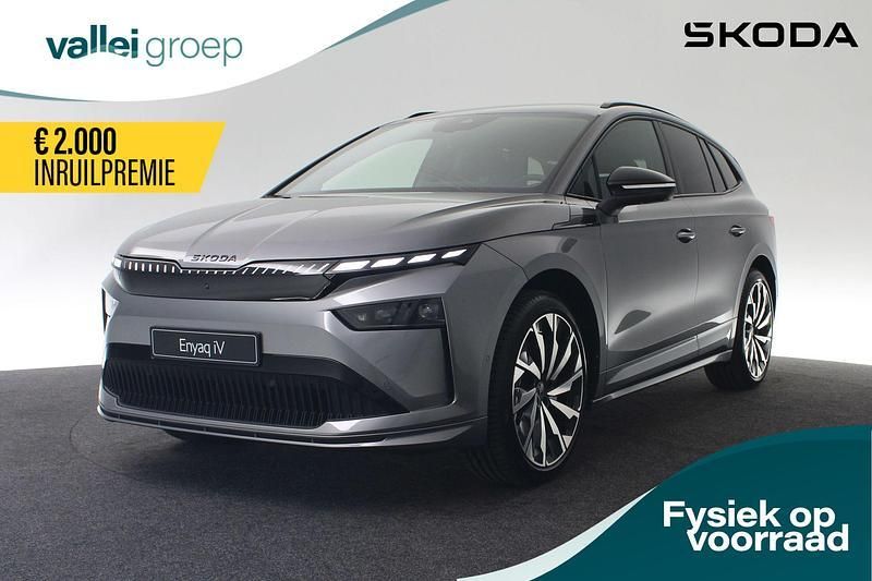 Grijs Nieuw 2026 Skoda Enyaq iV SportLine SUV | € 59.990 - Afbeelding 1/4