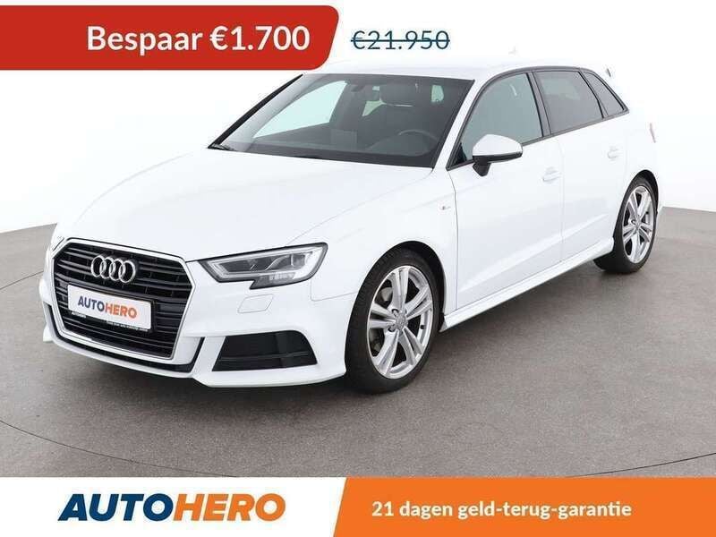 Wit Gebruikt 2017 Audi A3 Sport Hatchback | € 19.849 (Eerlijke prijs) - Afbeelding 1/3
