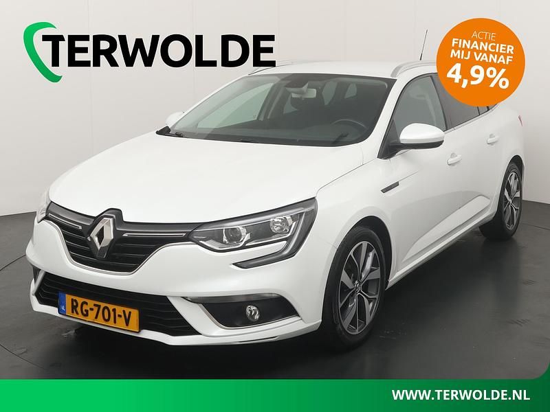 Occasion Renault Mégane GrandTour Zen 130 PK (95 kW) 2017 Wit Stationwagen