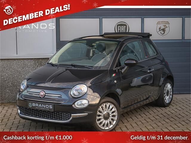 Zwart Occasion 2017 Fiat 500C Lounge Cabriolet | € 10.450 (Eerlijke prijs) - Afbeelding 1/4