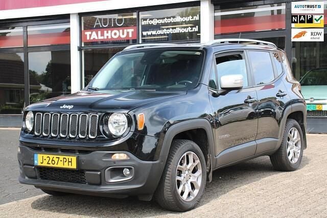Zwart, metallic lak Gebruikt 2016 Jeep Renegade Limited SUV | € 14.950 (Eerlijke prijs) - Afbeelding 1/4