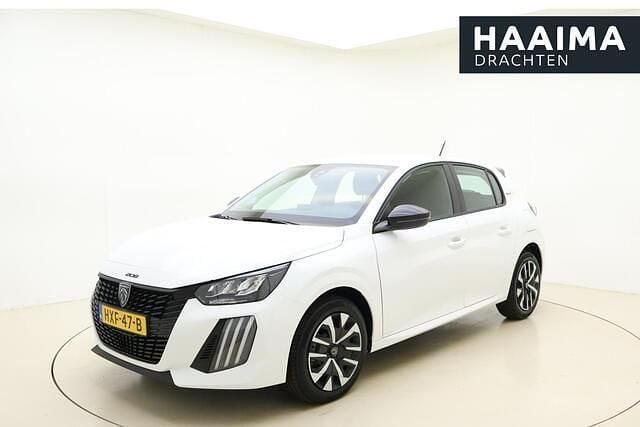 Wit Nieuw 2025 Peugeot 208 Style Hatchback | € 25.950 (Super prijs) - Afbeelding 1/4