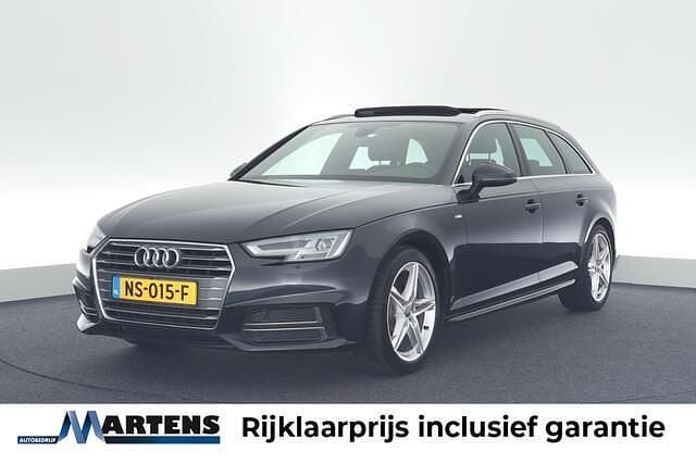Blauw, metallic lak Gebruikt 2017 Audi A4 S-Line Stationwagen | € 22.949 (Eerlijke prijs) - Afbeelding 1/4