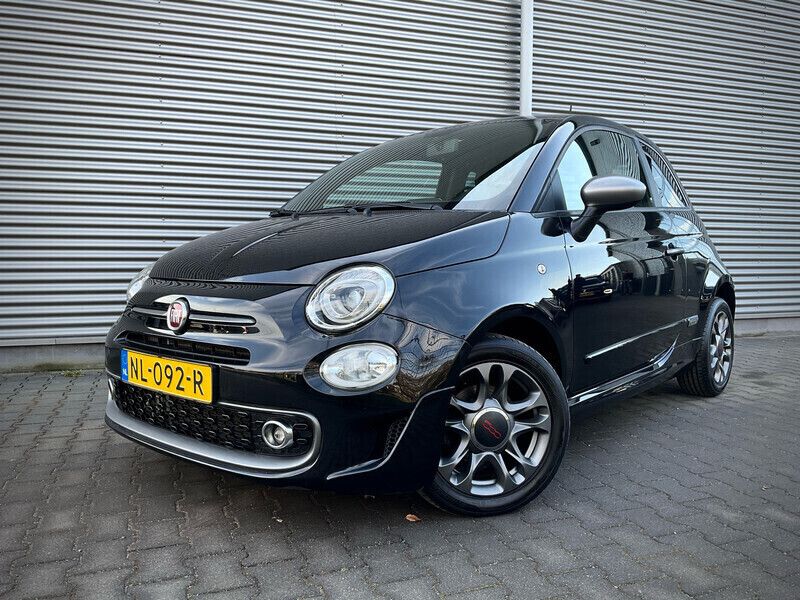 Zwart Gebruikt 2017 Fiat 500 Hatchback | € 10.950 - Afbeelding 1/4