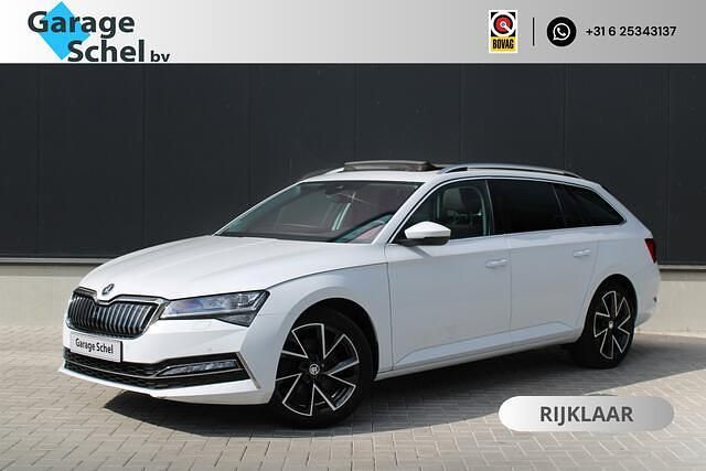 Wit Gebruikt 2021 Skoda Superb Style Stationwagen | € 25.950 (Eerlijke prijs) - Afbeelding 1/4
