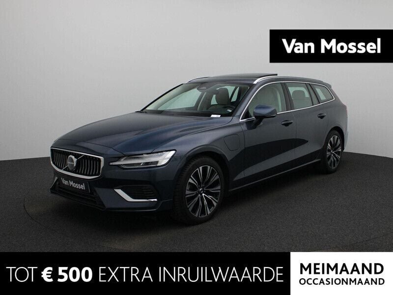 Blauw, metallic lak Gebruikt 2022 Volvo V60 Ultimate Stationwagen | € 46.900 (Eerlijke prijs) - Afbeelding 1/4