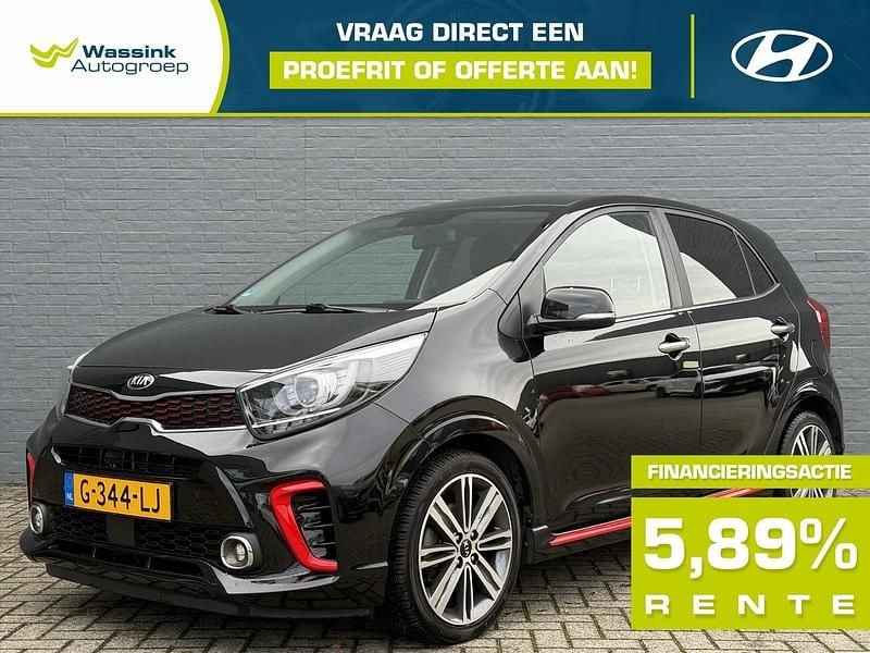Zwart Gebruikt 2019 Kia Picanto GT-Line Hatchback | € 13.440 (Eerlijke prijs) - Afbeelding 1/4