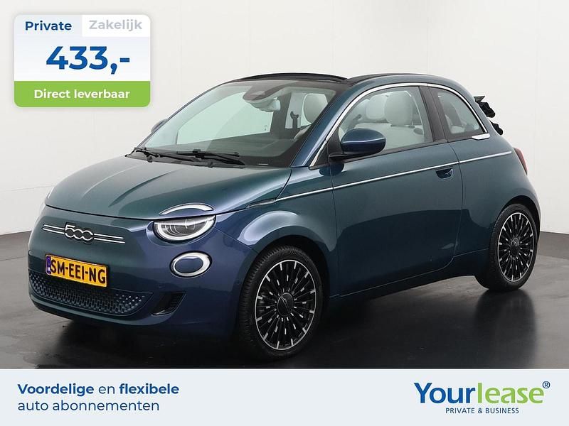 Blauw Occasion 2021 Fiat 500e La Prima Cabriolet | € 19.894 (Eerlijke prijs) - Afbeelding 1/4