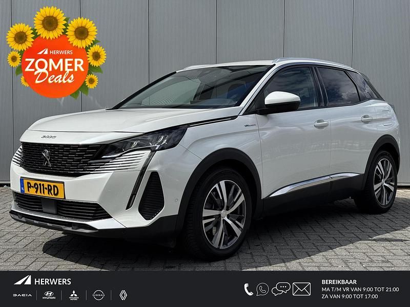 Wit Gebruikt 2021 Peugeot 3008 Allure SUV | € 26.985 (Eerlijke prijs) - Afbeelding 1/4
