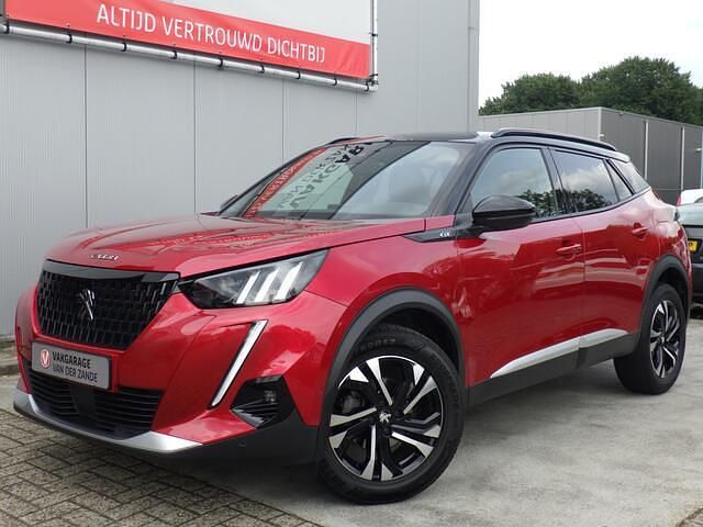 Rood Gebruikt 2022 Peugeot 2008 GT SUV | € 22.950 (Eerlijke prijs) - Afbeelding 1/4