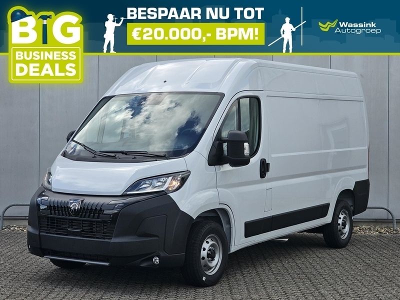 Wit Nieuw 2024 Peugeot Boxer Van | € 32.699 - Afbeelding 1/4